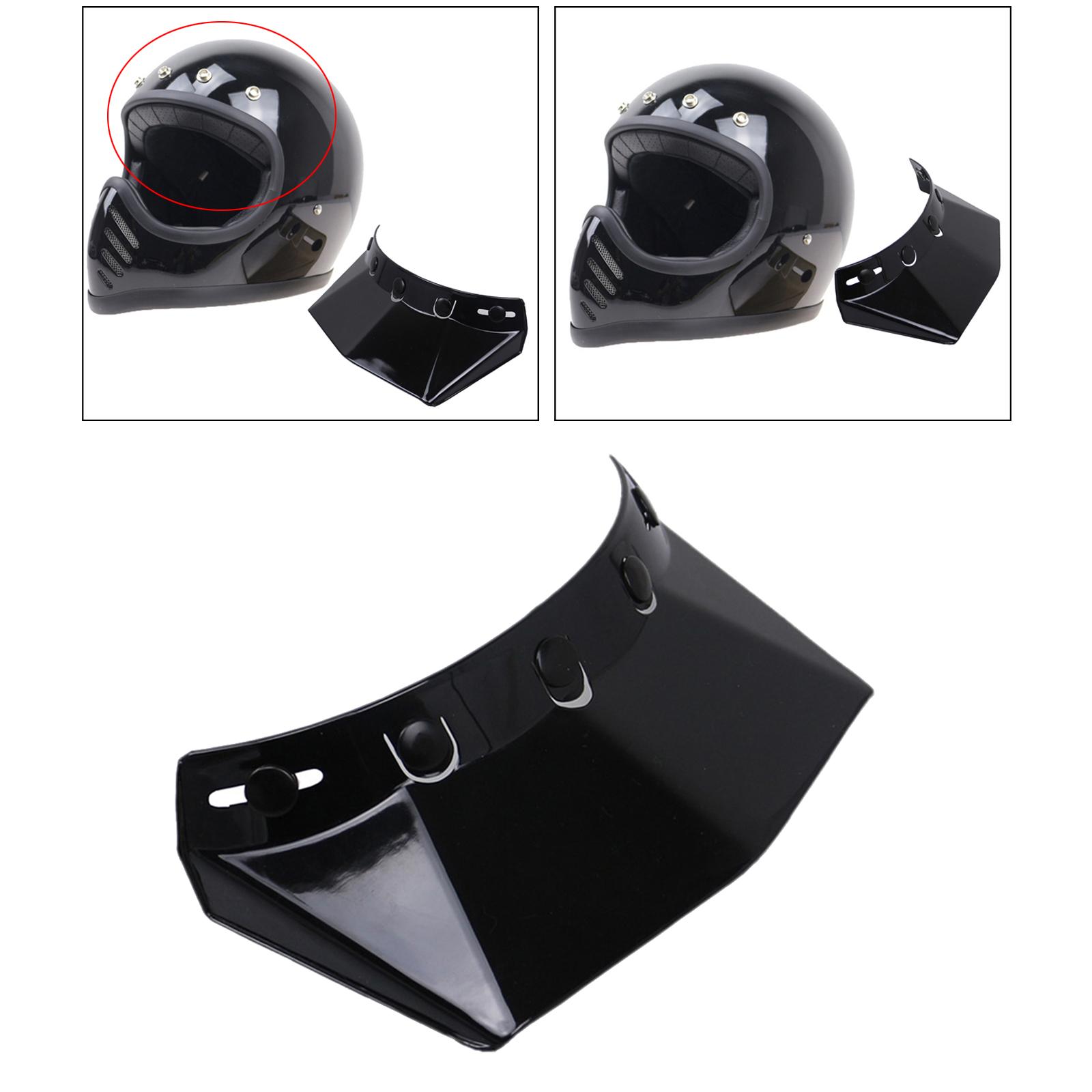Motorcycle Gear Vintage - 5-Snap Helmet Sun Visor Peak Motorcycle