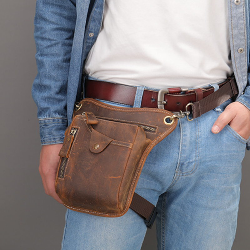 Motorcycle Gear Vintage - Vintage Men Waist Fanny Pack Drop
