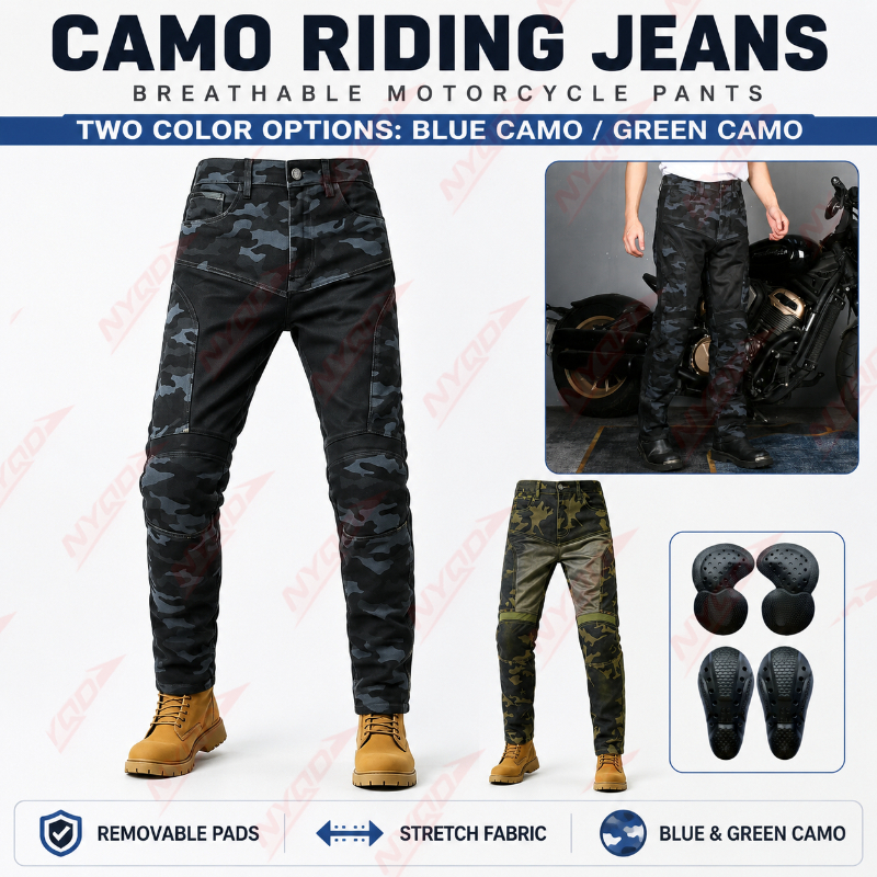 Motorcycle Gear Jeans - Motorcycle Riding Jeans Summer Breathable Denim