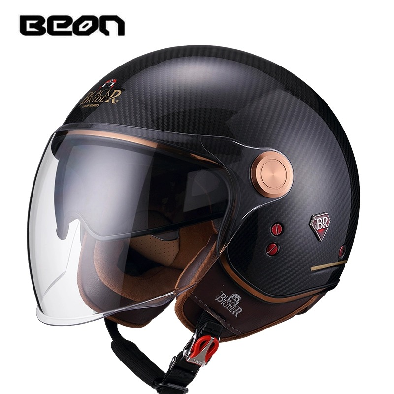 BEON BR-20 Carbon Fiber 3/4 Re - Motorcycle Gear Vintage recension och pris