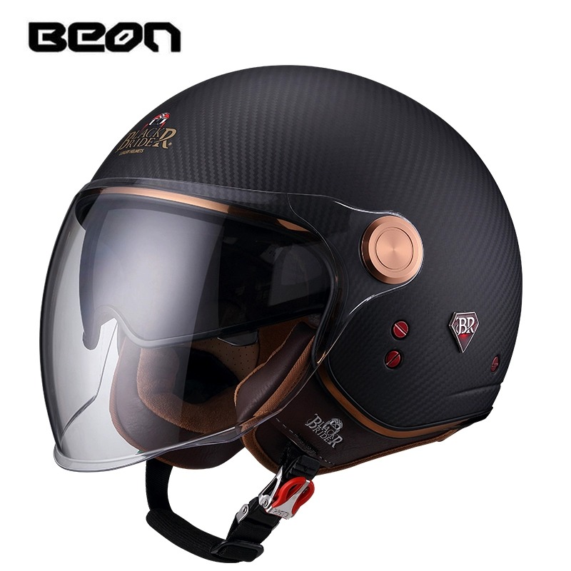 BEON BR-20 Carbon Fiber 3/4 Re - Motorcycle Gear Vintage recension och pris