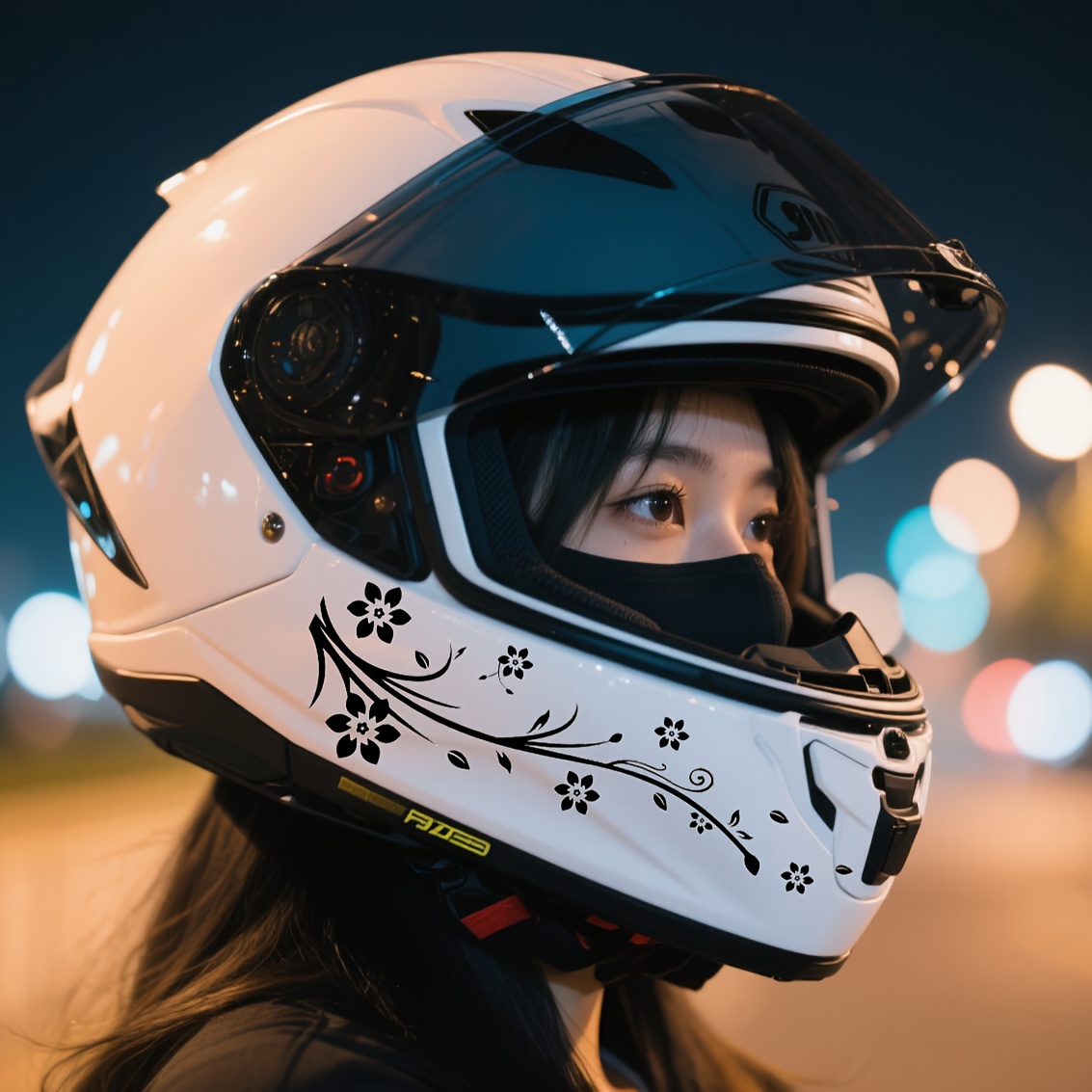 A Set of Stylish Red Flower St - Motorcycle Gear Deals recension och pris