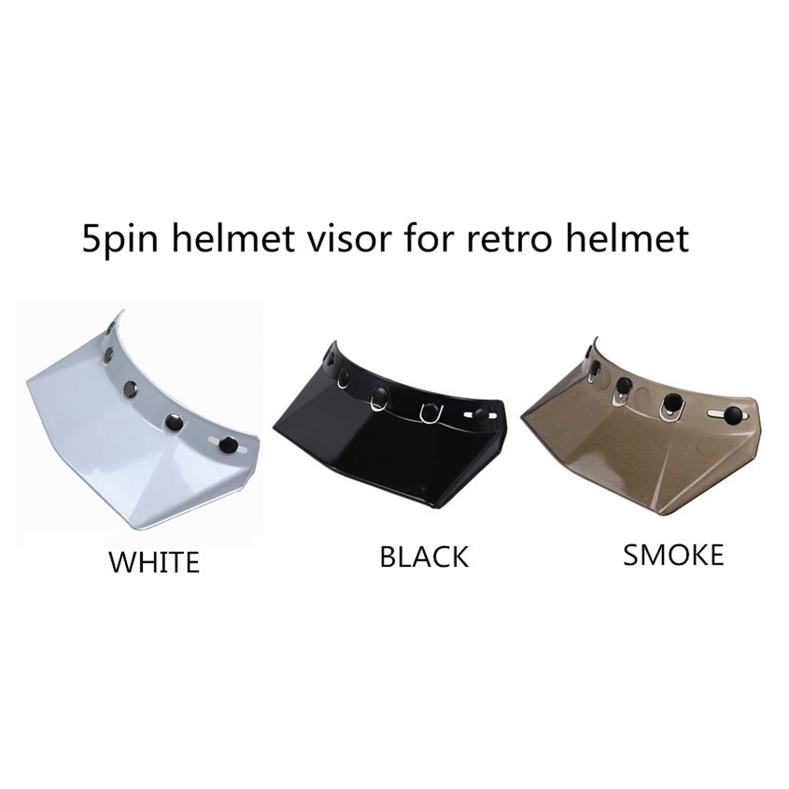 5-Snap Helmet Sun Visor Peak M - Motorcycle Gear Vintage recension och pris