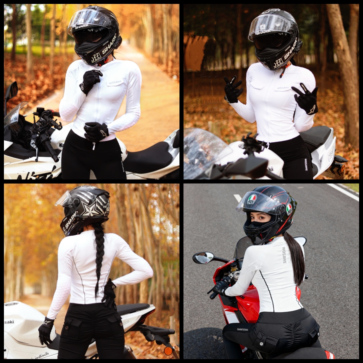 WOSAWE Women Motorcycle Jacket - Motorcycle Gear Jacket And Pants recension och pris