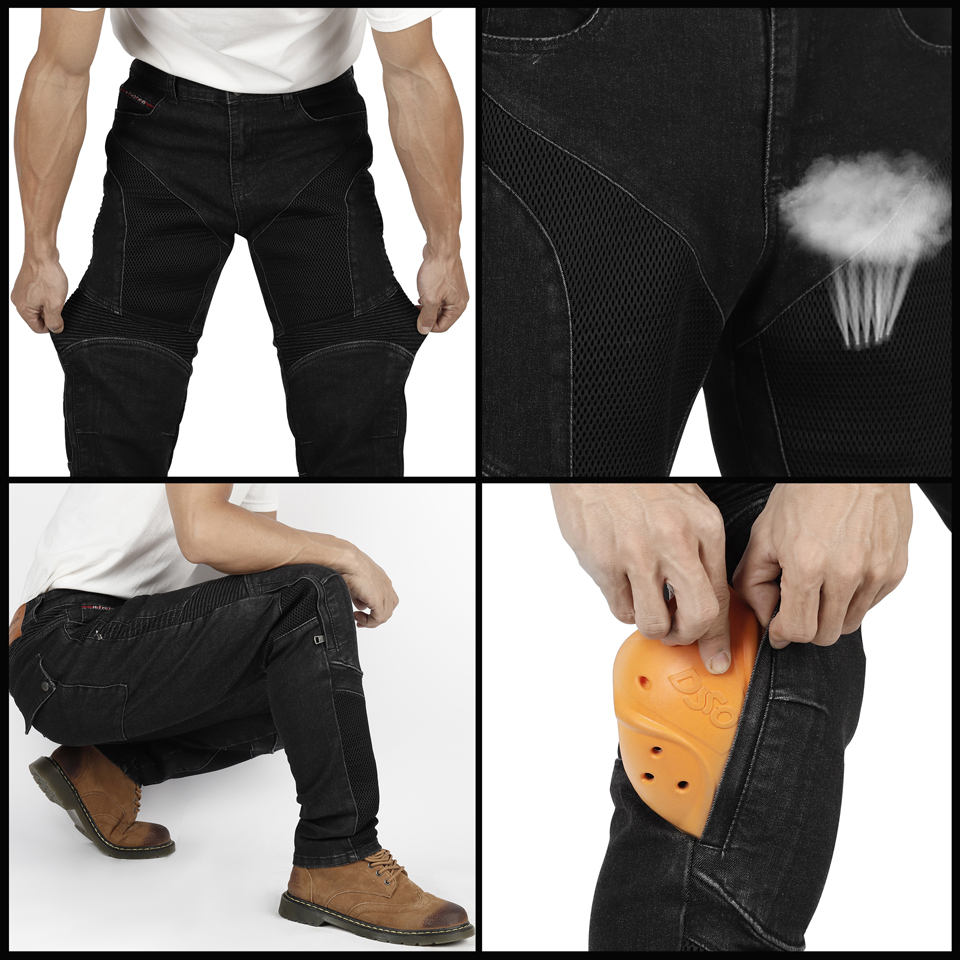 Motorcycle Pants Men summer Me - Motorcycle Gear Jeans recension och pris
